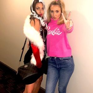 barbie pink sweater forevever 21